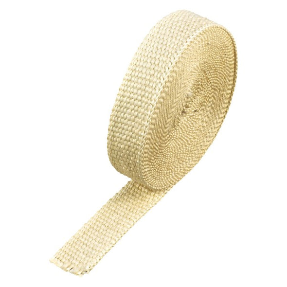Fawn Coloured Exhaust Wrap 25mm(1") Wide x 7.5mt(25ft) Roll 650⁰C Continuous