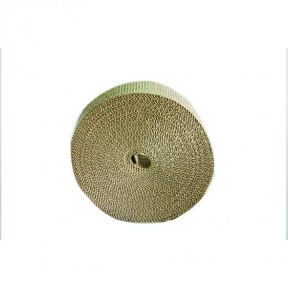 Fawn Coloured Exhaust Wrap 25mm(1") Wide x 30mt(100ft) Roll 650⁰C Continuous