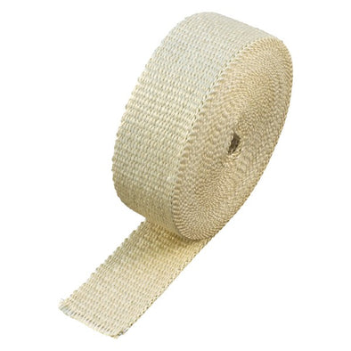 Fawn Coloured Exhaust Wrap 50mm(2") Wide x 15mt(50ft) Roll 650⁰C Continuous