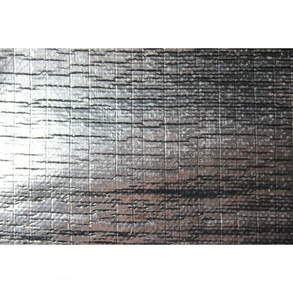 Heat Shield Mat 1m x 1m Aluminised Fibreglass with adhesive Rated 590⁰C
