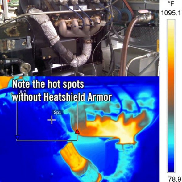 Exhaust Heat Shield Insulation Armor Kit 12mm x 450mm x 1200mm
